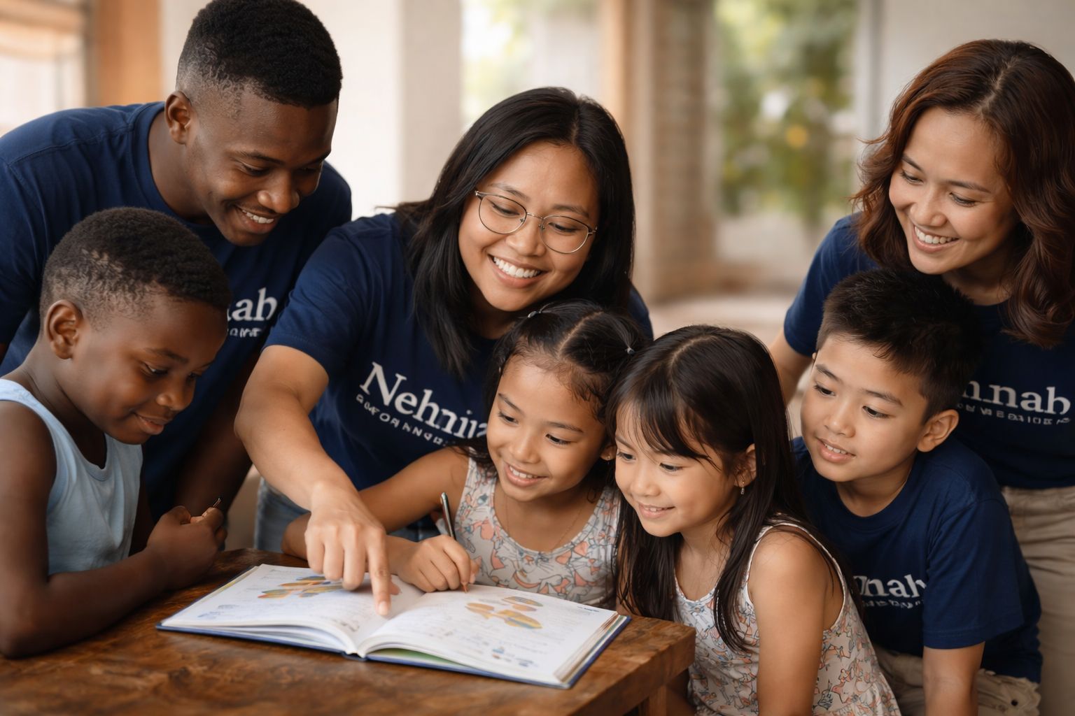 Nehmiyah Foundation program participants — future leaders from Ghana and the Philippines